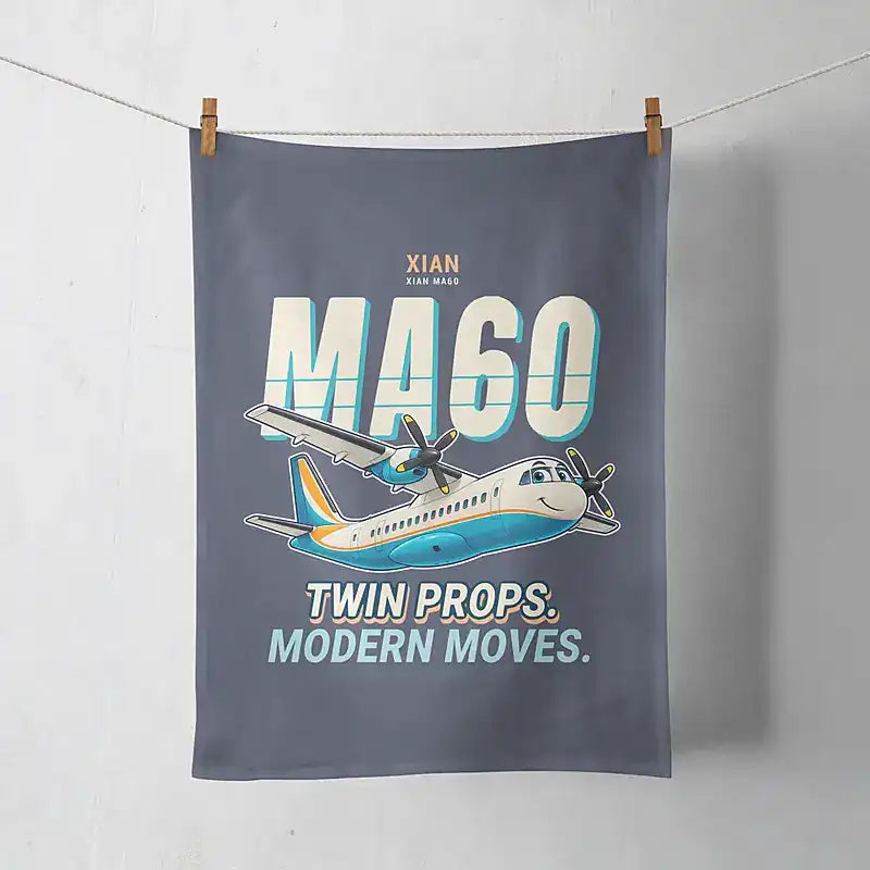 Xian MA60 - Cartoon - Towel - Navy Blue