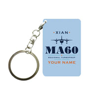 Thumbnail for Xian MA60 - Heritage + Name - Key Chain - Light Blue