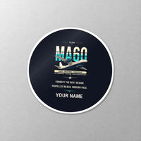 Thumbnail for Xian MA60 - Original + Name - Circle Sticker - Close-up