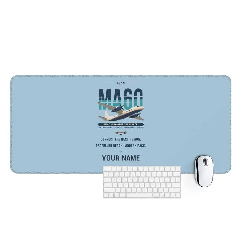 Xian MA60 - Original + Name - Desk Mat - Light Blue