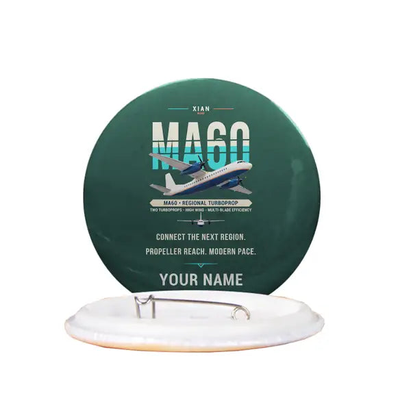 Xian MA60 - Original + Name - Pin - Dark Green