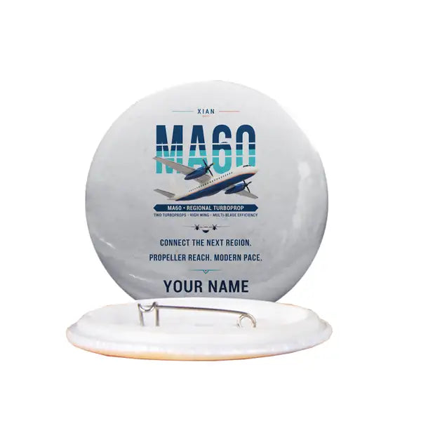 Xian MA60 - Original + Name - Pin - Light Gray