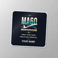 Thumbnail for Xian MA60 - Original + Name - Square Sticker - Close-up