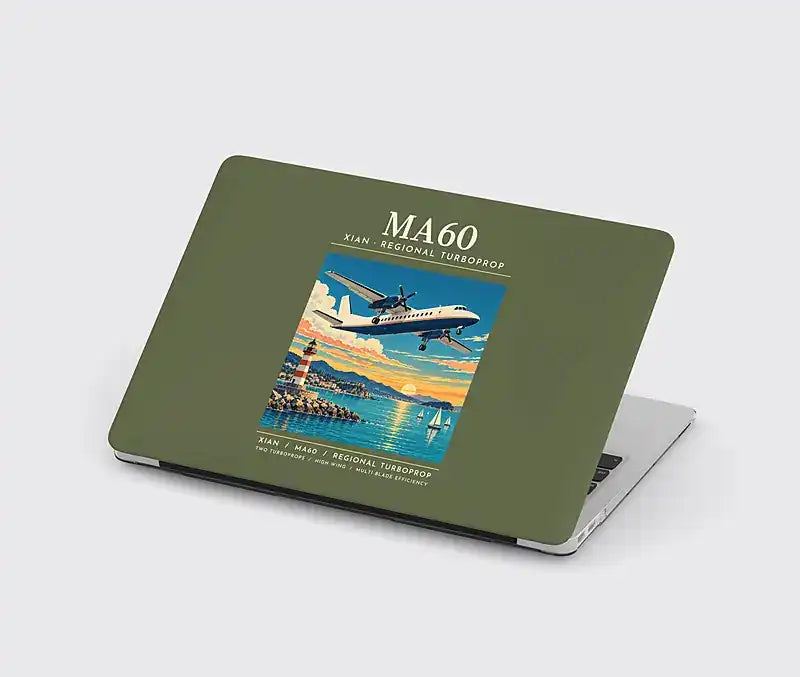 Xian MA60 - Poster - MacBook Case - Green Army