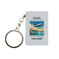 Thumbnail for Xian MA60 - Poster + Name - Key Chain - Light Gray