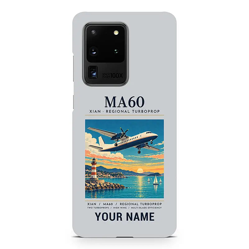 Xian MA60 - Poster + Name - Samsung Case - Light Gray