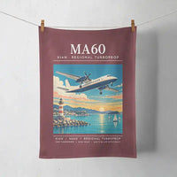 Thumbnail for Xian MA60 - Poster - Towel - Dark Red
