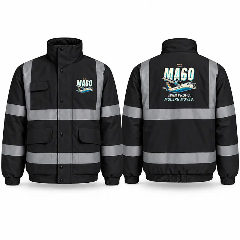 Xian MA60 Reflective Winter Jackets - Cartoon - Black