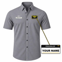 Thumbnail for Xian MA60 - Short Sleeve Shirt - Heritage - Gray + NAME
