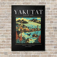 Thumbnail for YAKUTAT - Poster - Canvas Framed - Black
