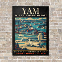 Thumbnail for YAM - Poster - Canvas Framed - Black