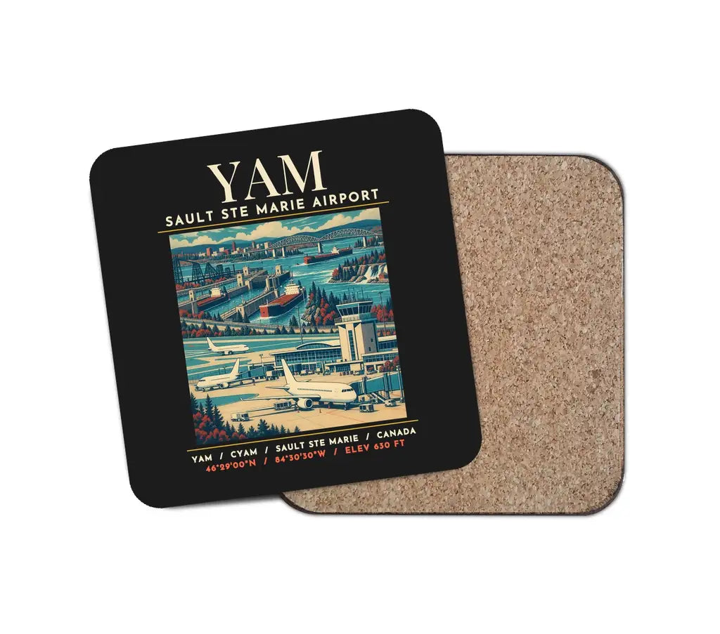 YAM - Poster - Coaster - Black