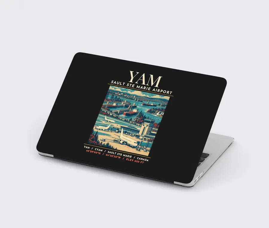 YAM - Poster - MacBook Case - Black