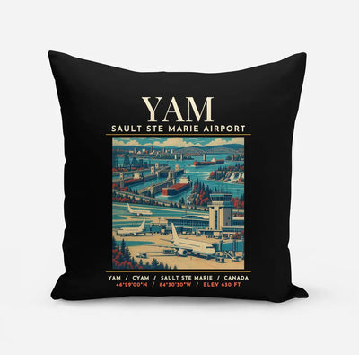 YAM - Poster - Pillow - Black