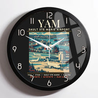 Thumbnail for YAM - Poster - Wall Clock Framed - Black