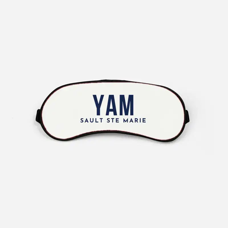 Sault Ste Marie Airport (YAM) Sleep Masks - Sleep Mask - Code - White