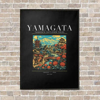 Thumbnail for YAMAGATA - Poster - Canvas Framed - Black