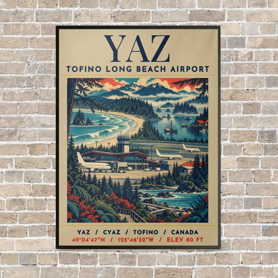YAZ - Poster - Canvas Framed - Beige
