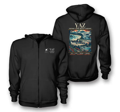 YAZ - Poster - Zipped Hoodie - Black