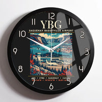 Thumbnail for YBG - Poster - Wall Clock Framed - Black