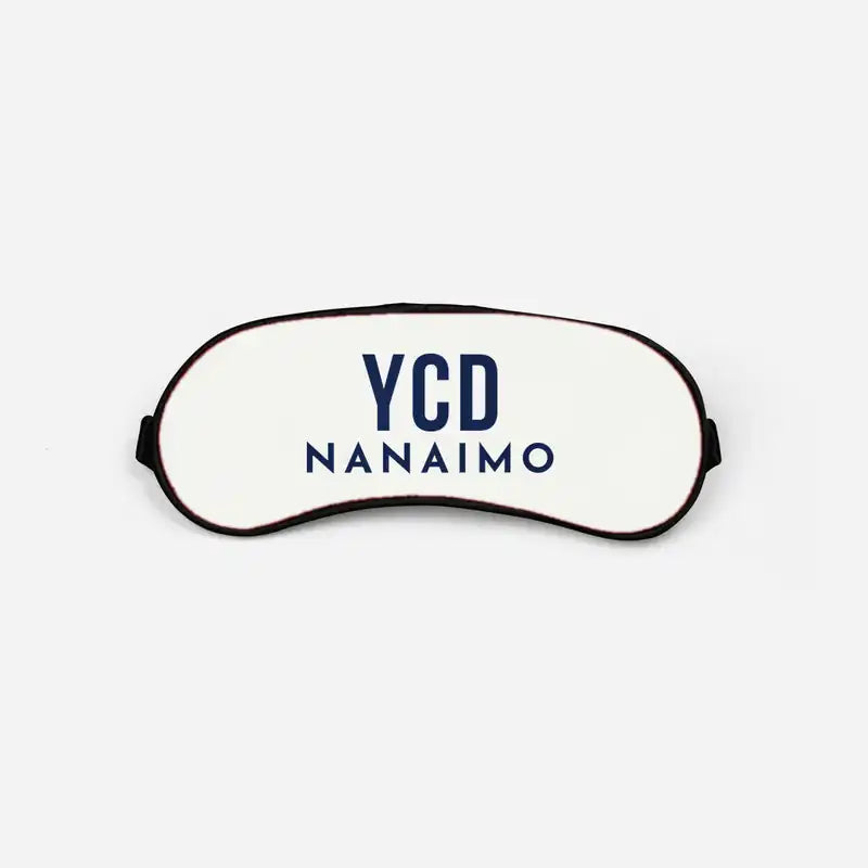 Nanaimo Airport (YCD) Sleep Masks - Sleep Mask - Code - White