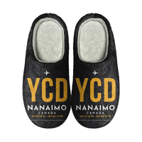 Thumbnail for Nanaimo Airport (YCD) Slippers & Flip Flops - Slippers - Cotton - Code - Same - Black