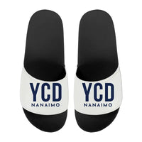 Thumbnail for Nanaimo Airport (YCD) Slippers & Flip Flops - Slippers - Sport - Code - White