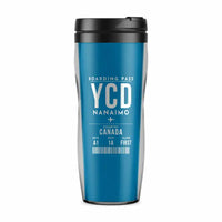 Thumbnail for Nanaimo Airport (YCD) Travel Mugs - Boarding Pass - Plastic (No Holder) - Light Blue