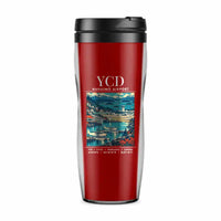 Thumbnail for Nanaimo Airport (YCD) Travel Mugs - Poster - Plastic (No Holder) - Red