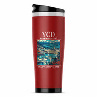 Thumbnail for Nanaimo Airport (YCD) Travel Mugs - Poster - Stainless Steel (No Holder) - Red