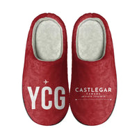 Thumbnail for Castlegar–West Kootenay Regional Airport (YCG) Slippers & Flip Flops - Slippers - Cotton - Code - Different - Red