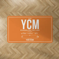 Thumbnail for Niagara District Airport (YCM) Carpets - Carpet Rectangle - ID Tag + Name - Orange