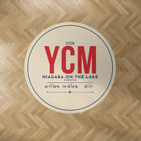 Thumbnail for Niagara District Airport (YCM) Carpets - Carpet Round - ID Tag - Beige