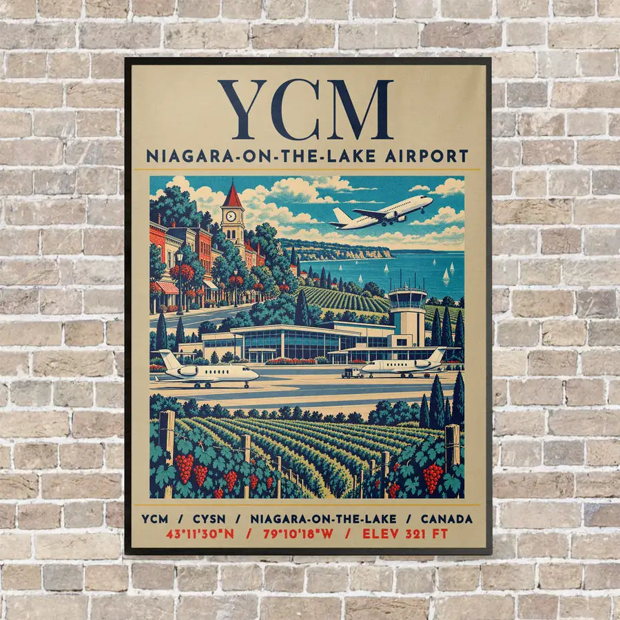 YCM - Poster - Canvas Framed - Beige