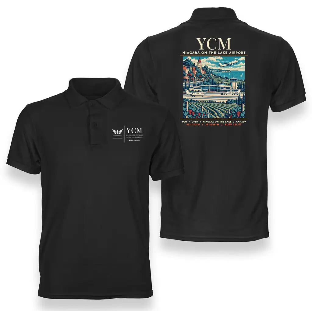 YCM - Poster - Double-Side Polo - Black