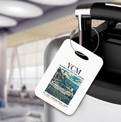 YCM - Poster - Luggage Tag - White
