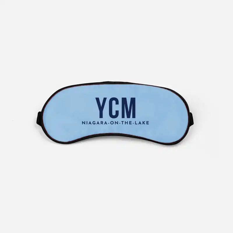 Niagara District Airport (YCM) Sleep Masks - Sleep Mask - Code - Light Blue