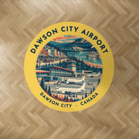 Thumbnail for Dawson City Airport (YDA) Carpets - Carpet Round - Badge - Yellow