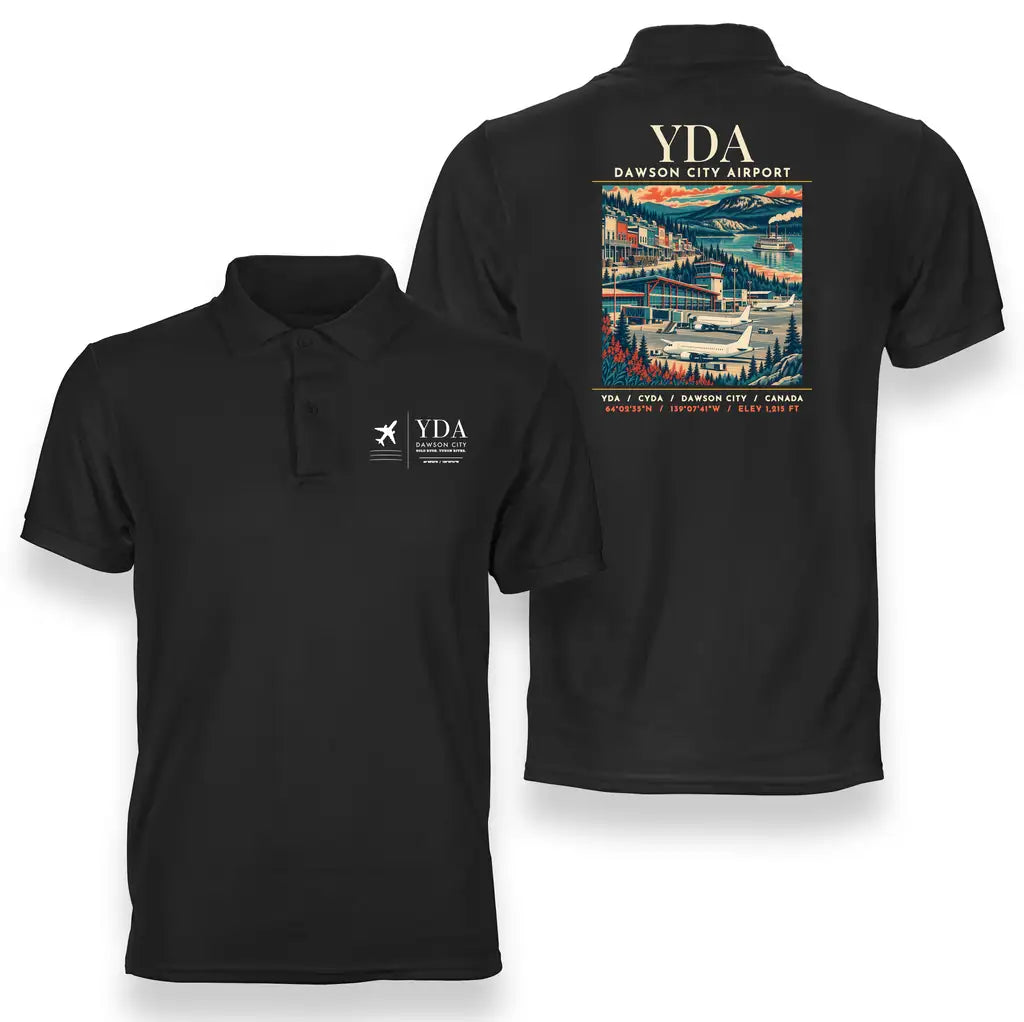 YDA - Poster - Double-Side Polo - Black