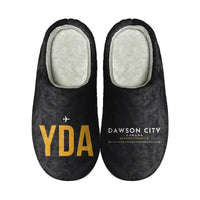Thumbnail for Dawson City Airport (YDA) Slippers & Flip Flops - Slippers - Cotton - Code - Different - Black