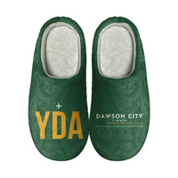 Thumbnail for Dawson City Airport (YDA) Slippers & Flip Flops - Slippers - Cotton - Code - Different - Green
