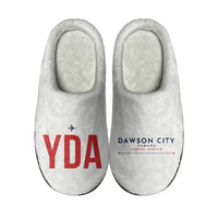 Thumbnail for Dawson City Airport (YDA) Slippers & Flip Flops - Slippers - Cotton - Code - Different - White