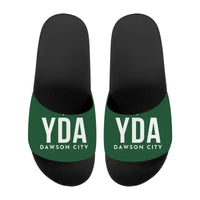 Thumbnail for Dawson City Airport (YDA) Slippers & Flip Flops - Slippers - Sport - Code - Green
