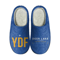 Thumbnail for Deer Lake Regional Airport (YDF) Slippers & Flip Flops - Slippers - Cotton - Code - Different - Blue