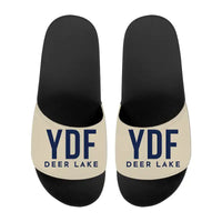 Thumbnail for Deer Lake Regional Airport (YDF) Slippers & Flip Flops - Slippers - Sport - Code - Beige