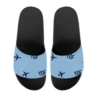 Thumbnail for Deer Lake Regional Airport (YDF) Slippers & Flip Flops - Slippers - Sport - Pattern - Light Blue