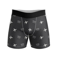 Thumbnail for Inuvik (Mike Zubko) Airport (YEV) Men Boxers - Pattern - Black