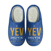 Thumbnail for Inuvik (Mike Zubko) Airport (YEV) Slippers & Flip Flops - Slippers - Cotton - Code - Same - Blue