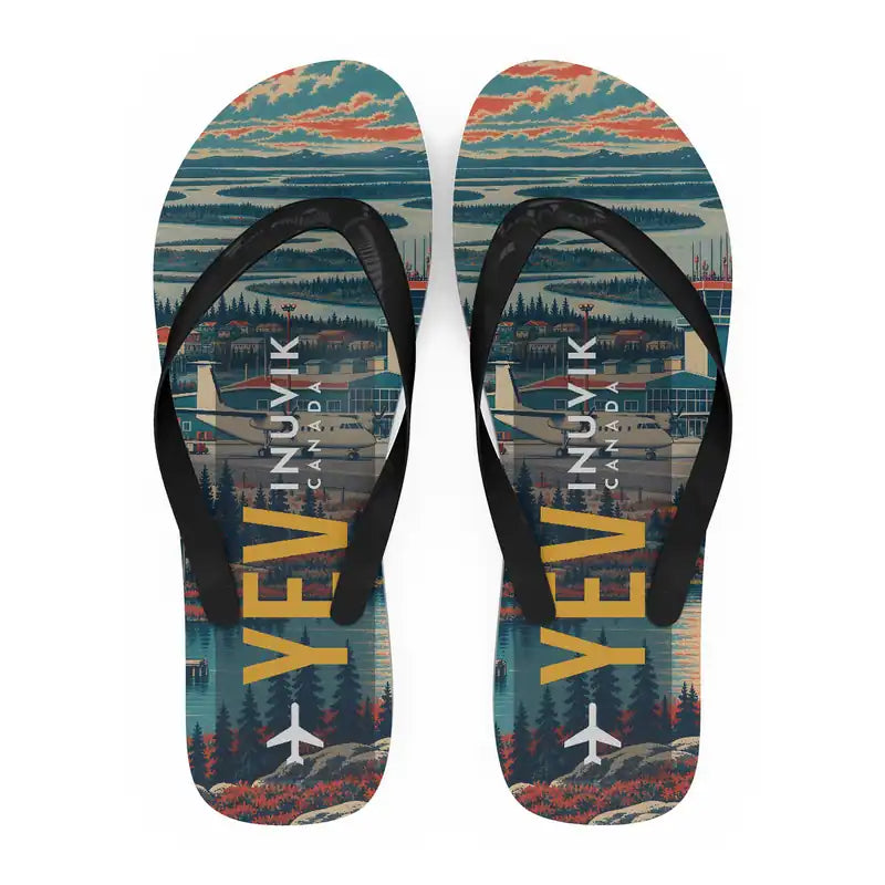 Inuvik (Mike Zubko) Airport (YEV) Slippers & Flip Flops - Slippers - Flip Flops - Scene