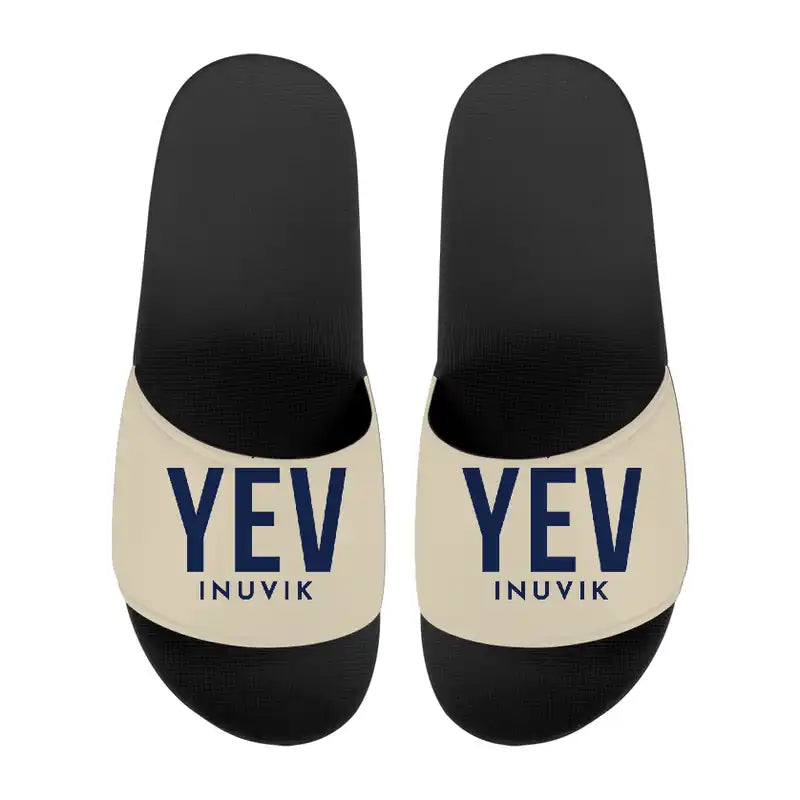 Inuvik (Mike Zubko) Airport (YEV) Slippers & Flip Flops - Slippers - Sport - Code - Beige